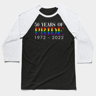 50 Years Of Pride In The UK Baseball T-Shirt